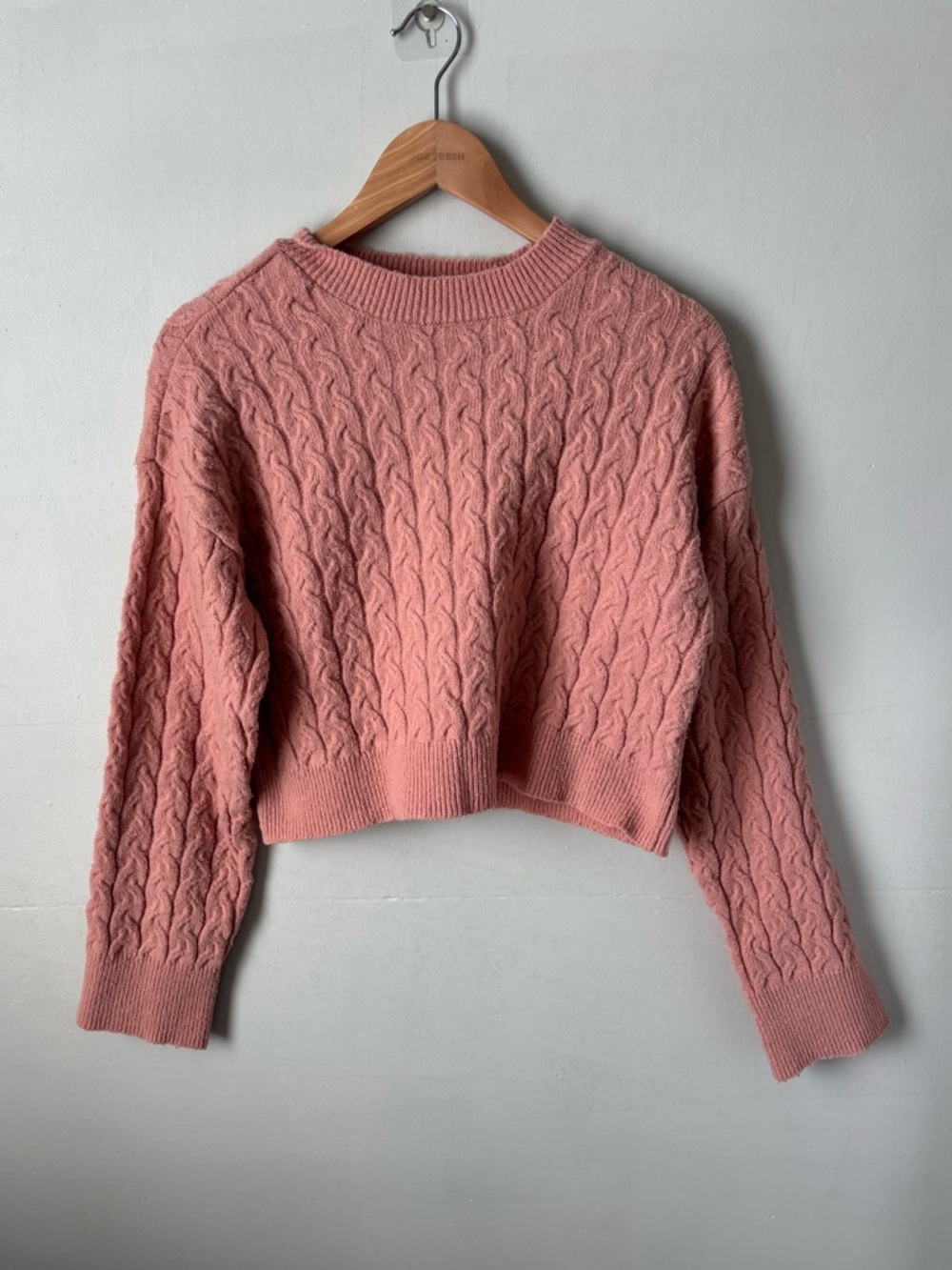 Dynamite Cable Knit Sweater | Rose Pink | Size XS | Great Condition
